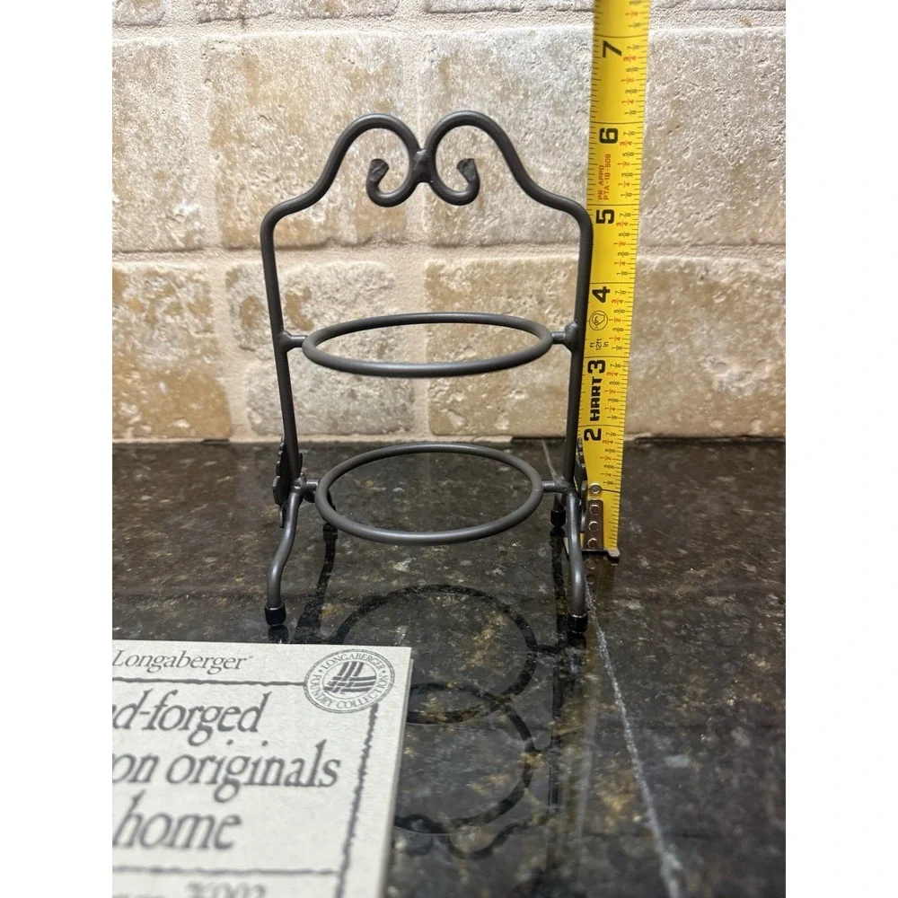 LONGABERGER Wrought Iron Collectors Club Miniature‎ Two Pie Server NEW In Box